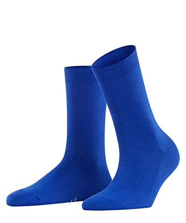 FALKE Damen Socken Family W So nachhaltige Baumwolle einfarbig 1 Paar, Blau Imperial 6065, 35-38 im Sale